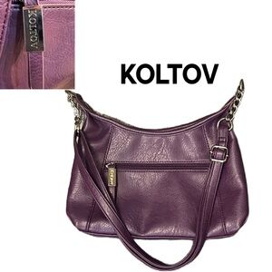 KOLTOV Purple Shoulder bag with Silver tone accents